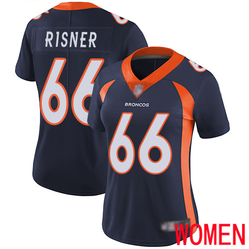 Women Denver Broncos #66 Dalton Risner Navy Blue Alternate Vapor Untouchable Limited Player Football NFL Jersey->women nfl jersey->Women Jersey